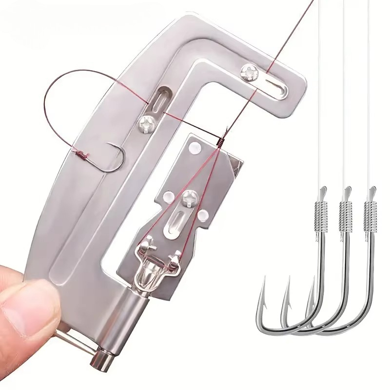 Baitcasting Reel - 스테인리스 스틸 재질의 반자동 낚싯바늘 묶음